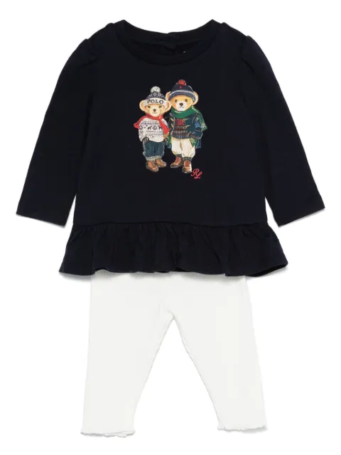 POLO RALPH LAUREN KIDS Polo Bear-motif trouser set