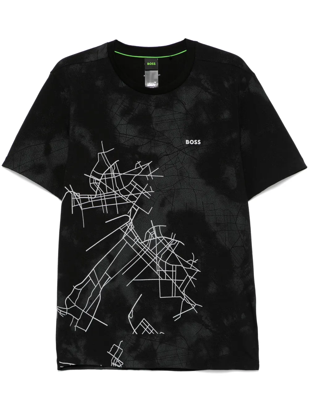BOSS reflective-print T-shirt – Black