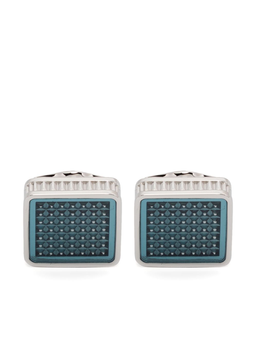 Tateossian Giza Ice cufflinks - Silver