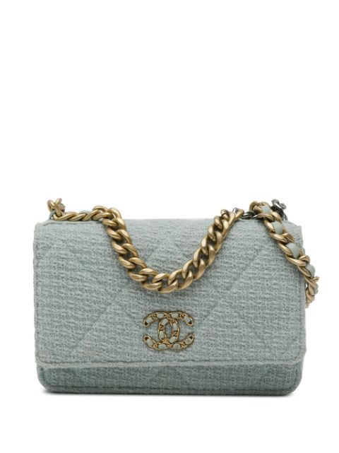 CHANEL 2021-2023 Tweed 19 Wallet On Chain satchel Women