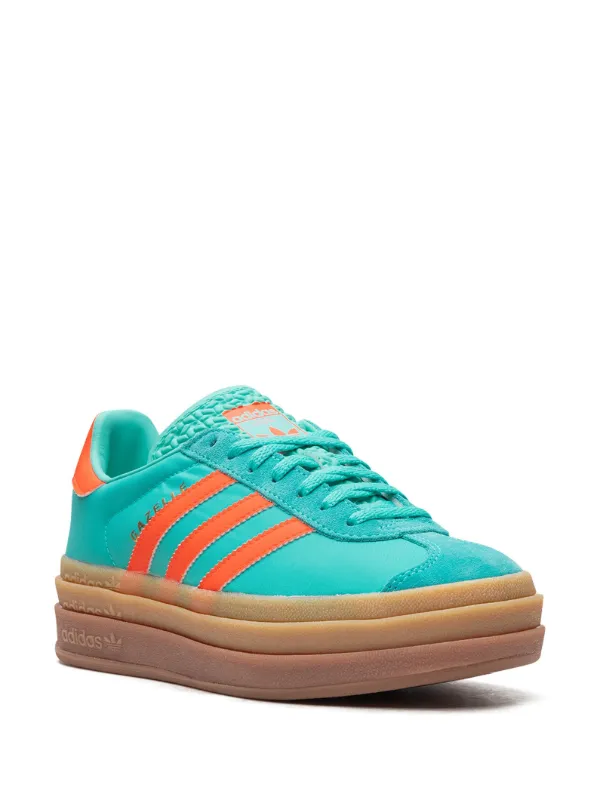 Adidas Gazelle Bold "Mint Rush/Impact Orange" Sneakers | Green | FARFETCH