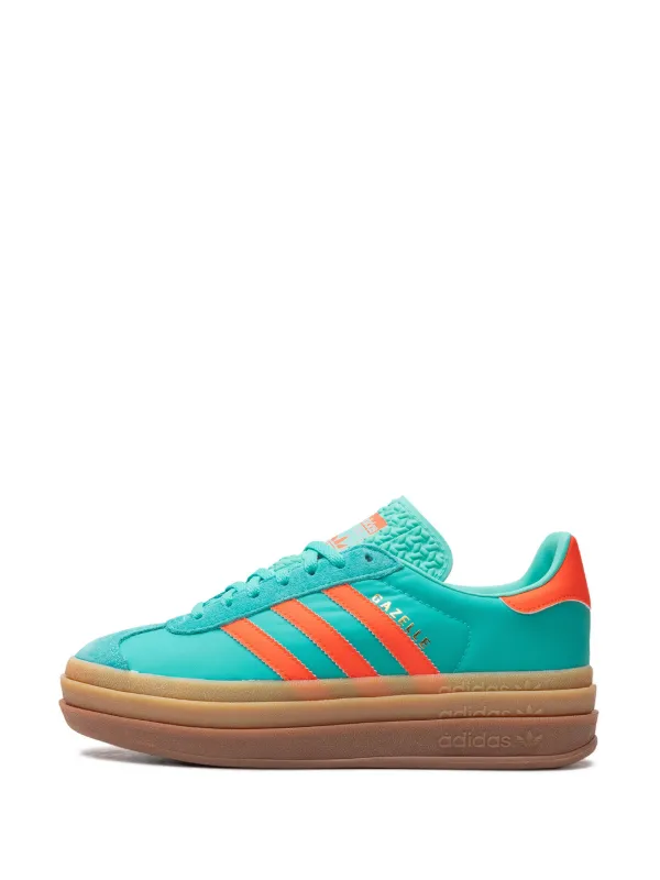 Adidas Gazelle Bold “Mint Rush／Impact Orange” スニーカー