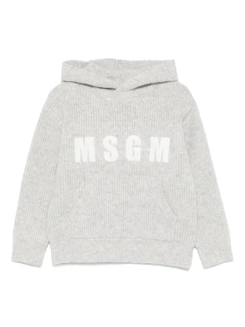 MSGM Kids هودي مطرز بشعار الماركة