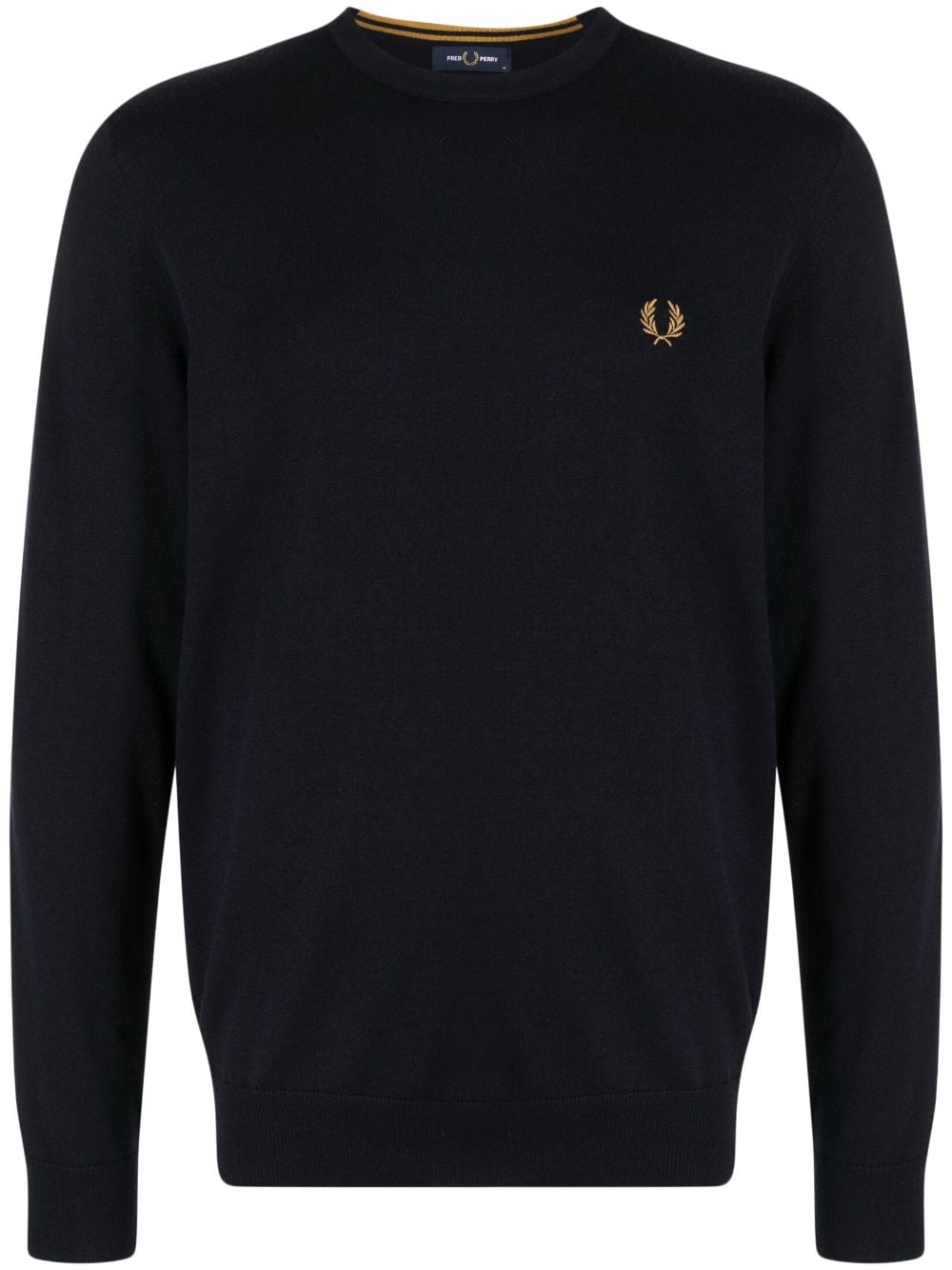 Fred Perry logo-embroidered sweater - Blue