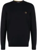 Fred Perry logo-embroidered sweater - Blue