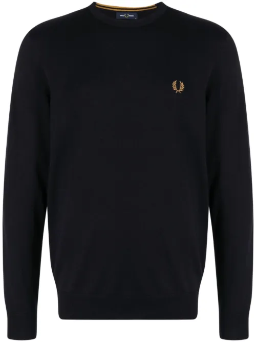 Pull à logo brodé - Fred Perry - Modalova