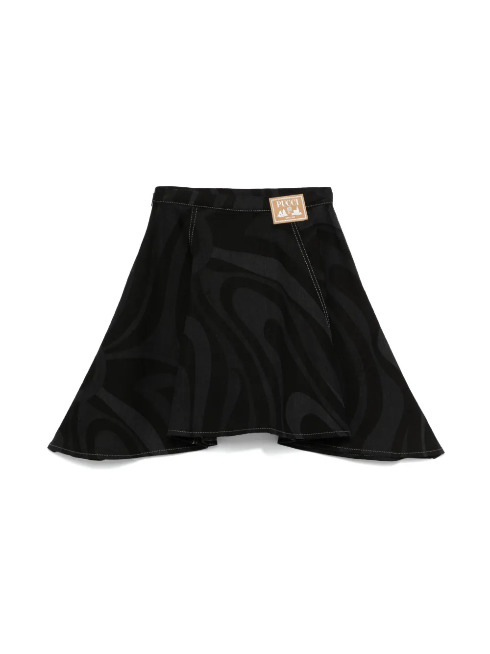 PUCCI Junior Spijkerrok met print - Zwart