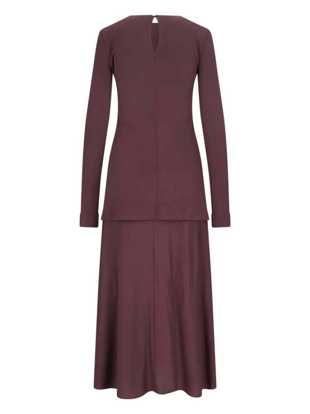 Jil Sander flared skirt dress - Rood