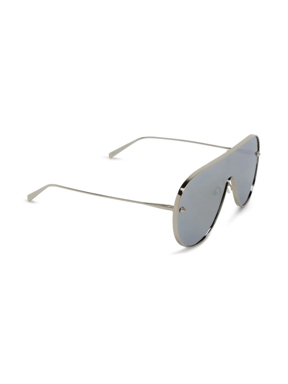 Alexander McQueen Eyewear Zonnebril met oversized montuur - Zilver