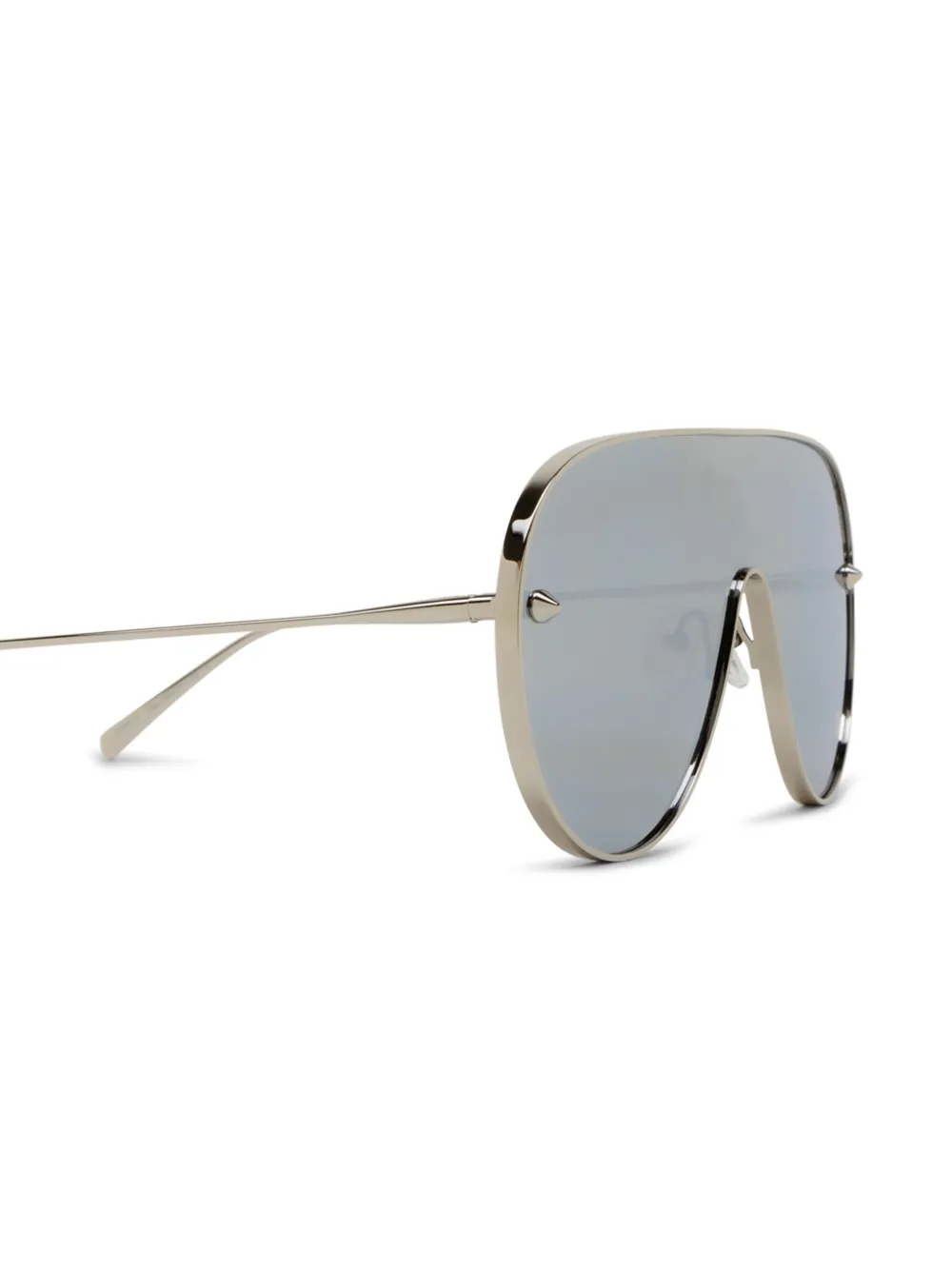Alexander McQueen Eyewear Zonnebril met oversized montuur Zilver