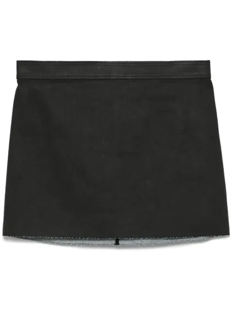 Rick Owens falda corta de mezclilla