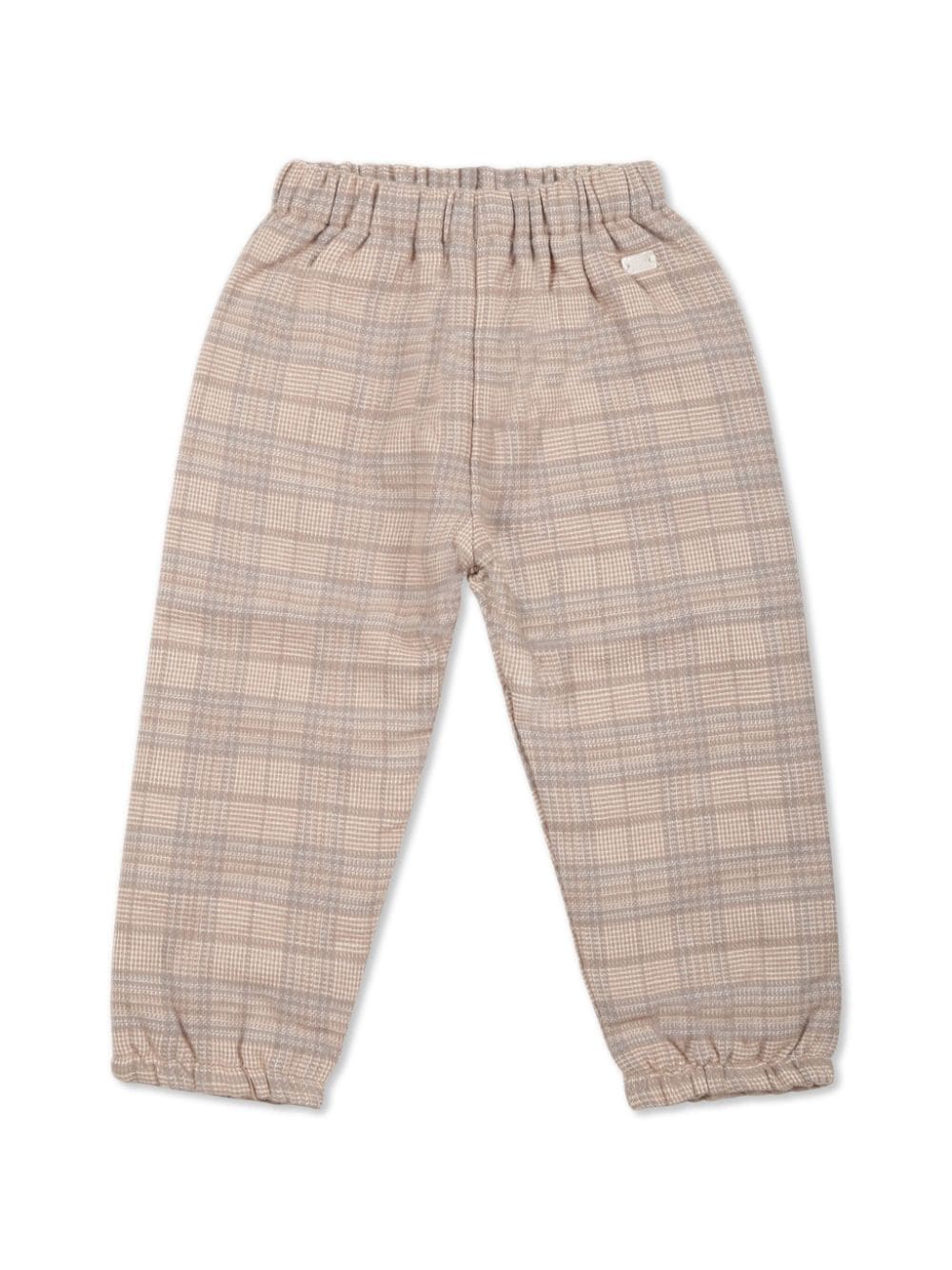 Tartine Et Chocolat Geruite katoenen broek Beige