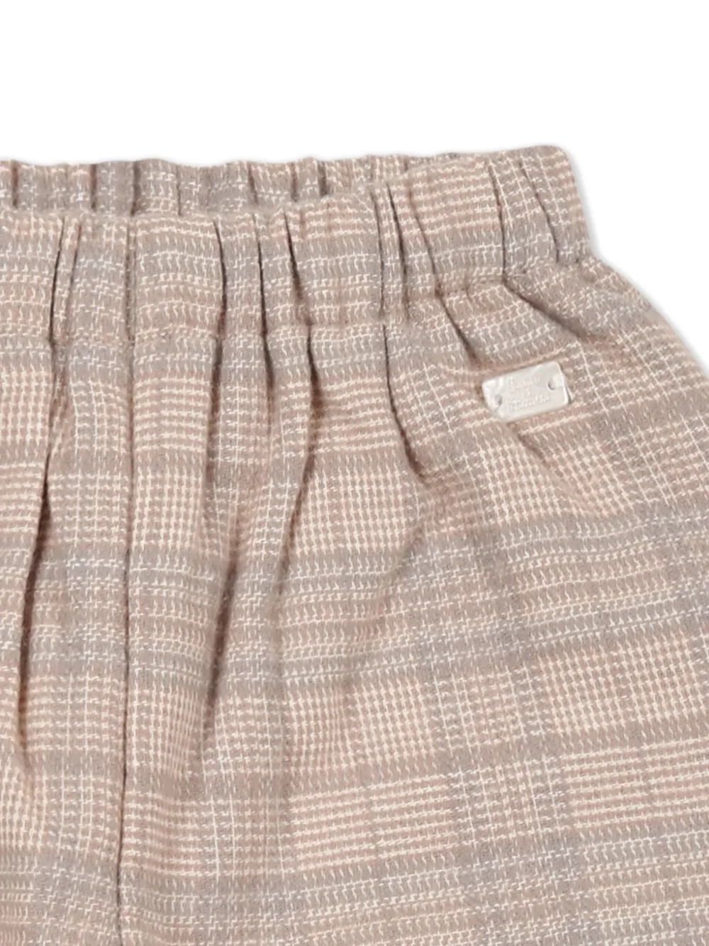 Tartine Et Chocolat Geruite katoenen broek Beige