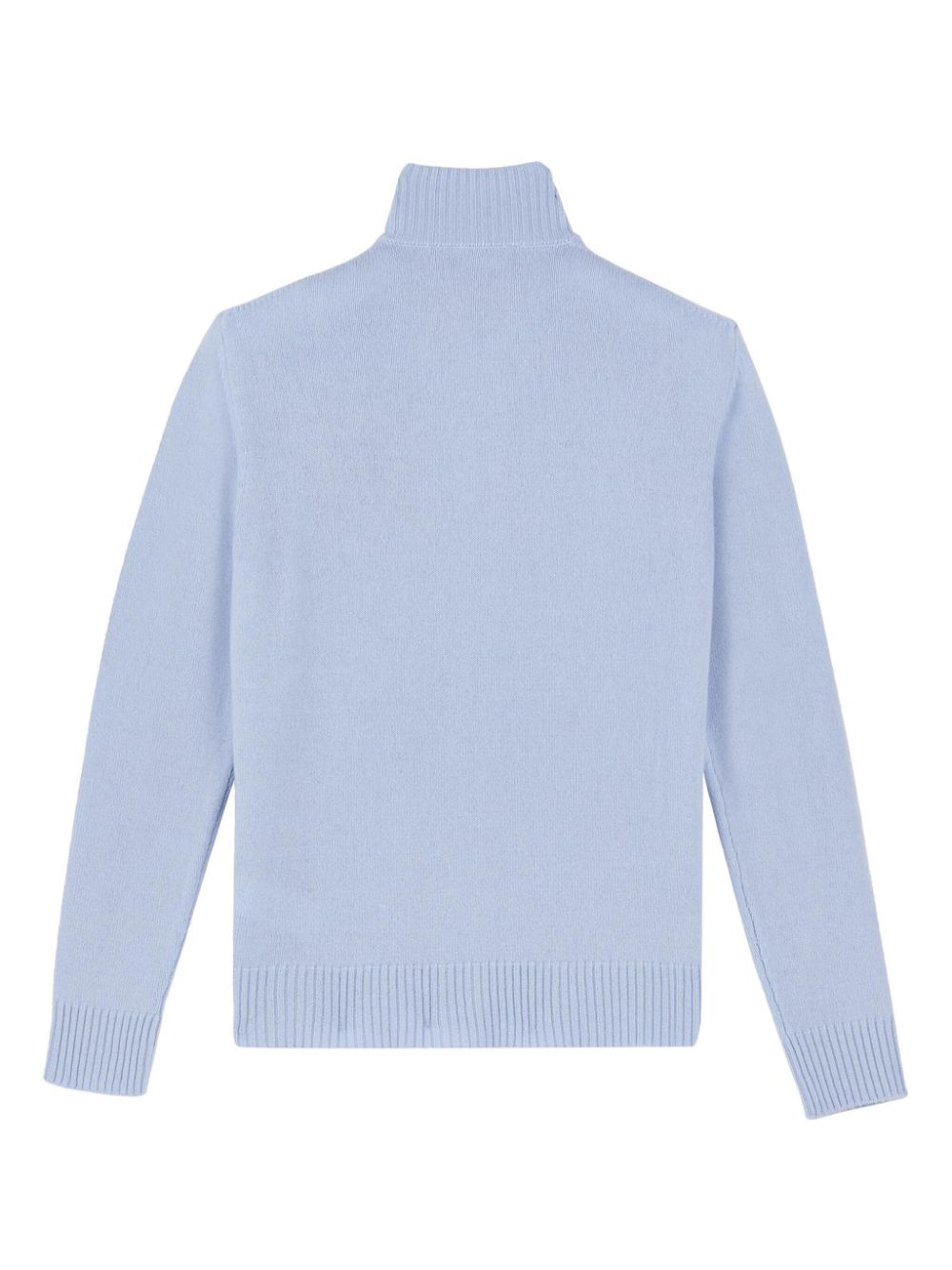 Vilebrequin Wool Cashmere Full Zip Sweater Turtle - Blue