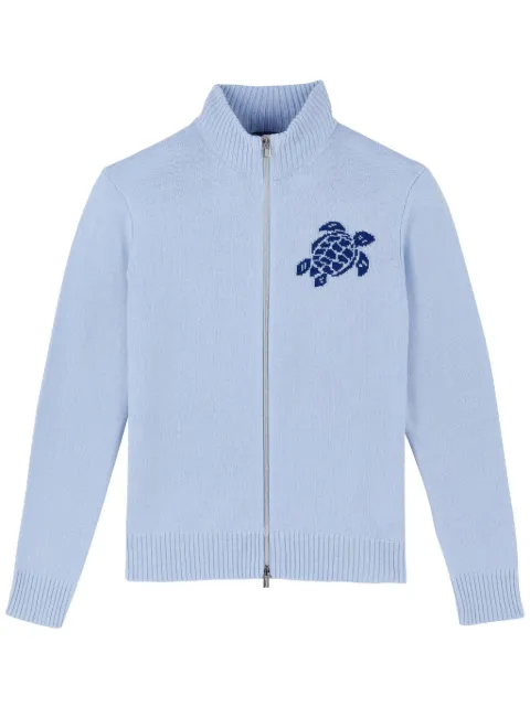 Vilebrequin Wool Cashmere Full Zip Sweater Turtle