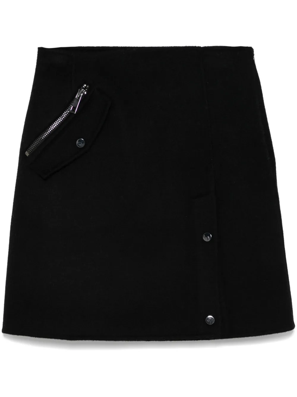 P.A.R.O.S.H. Wollen mini-rok Zwart