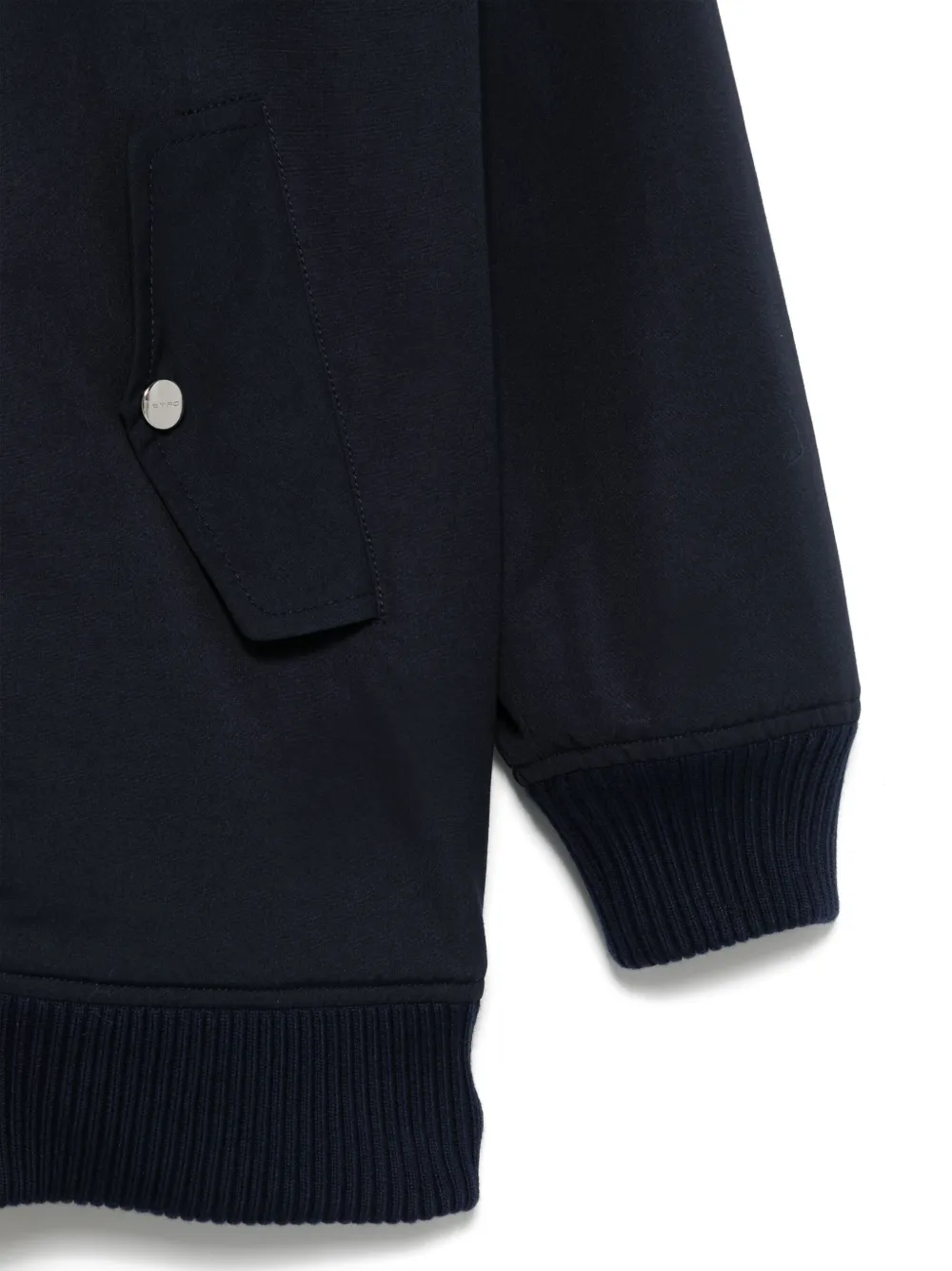 ETRO KIDS Jack met geborduurd paisley Blauw