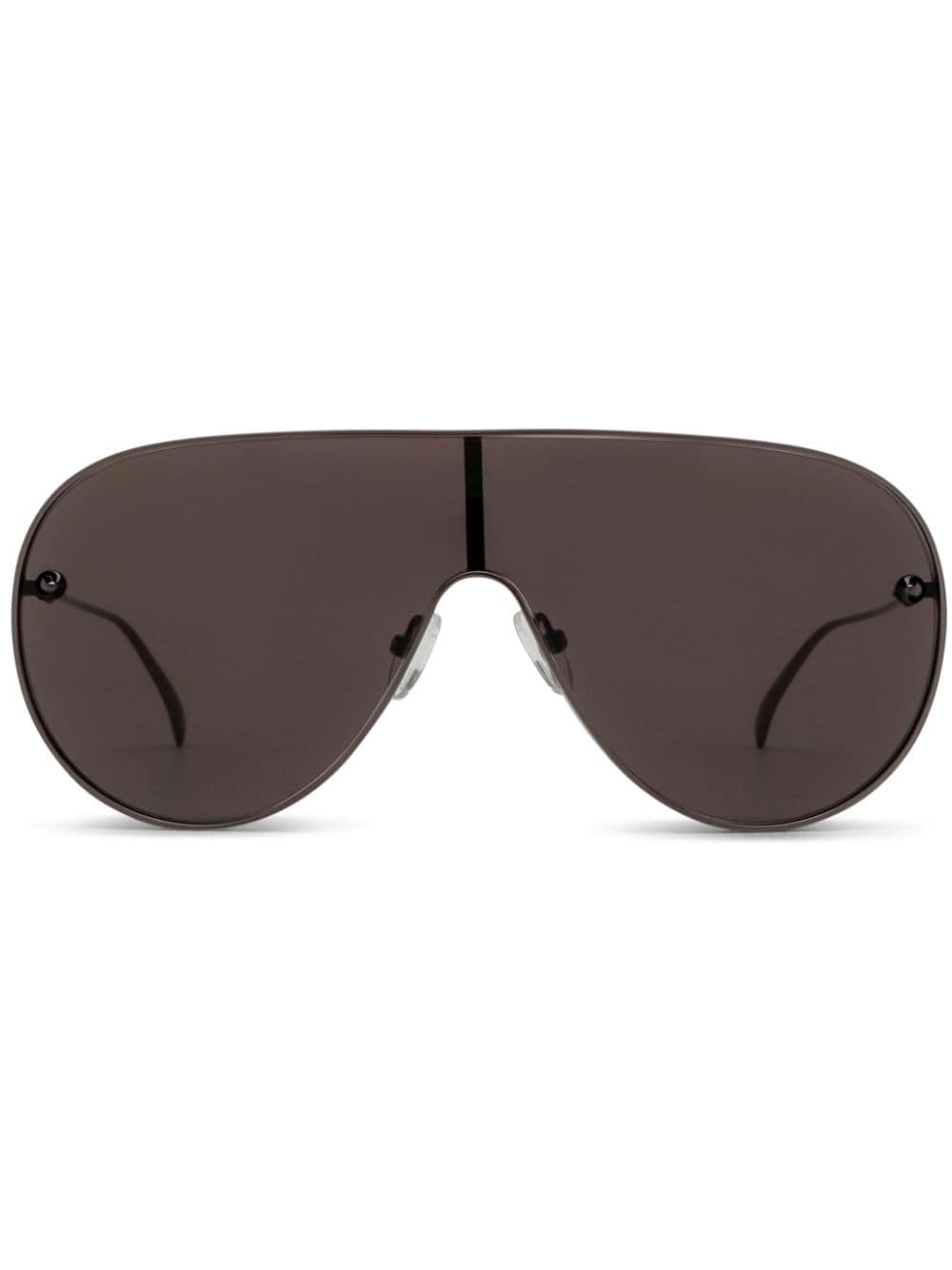 Shop Alexander Mcqueen Oversize-frame Sunglasses In Grey