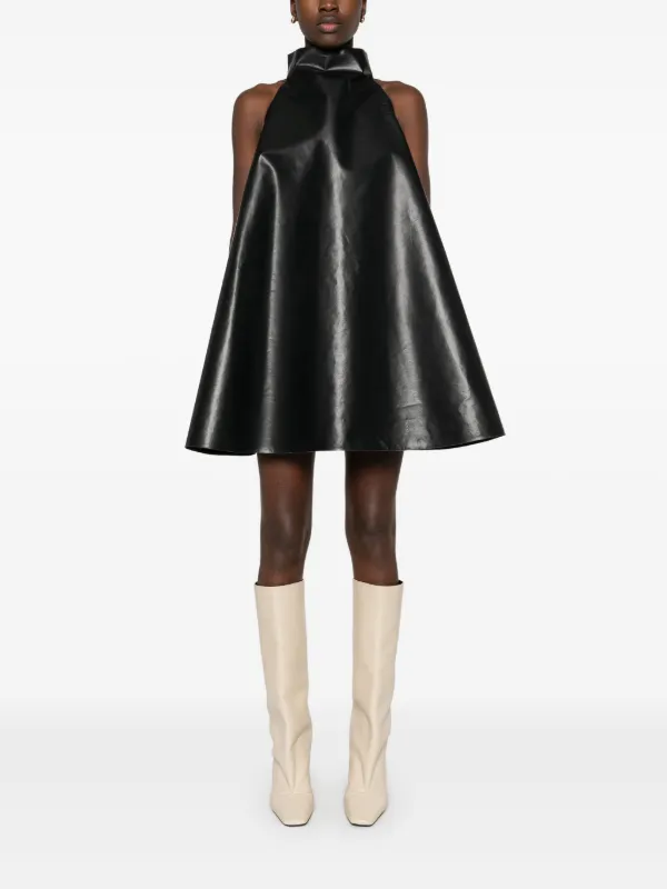 Marni Trapeze Mini Dress | Brown | FARFETCH GE