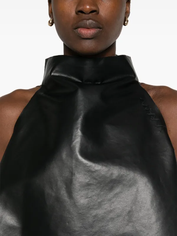 Marni Trapeze Mini Dress | Brown | FARFETCH GE