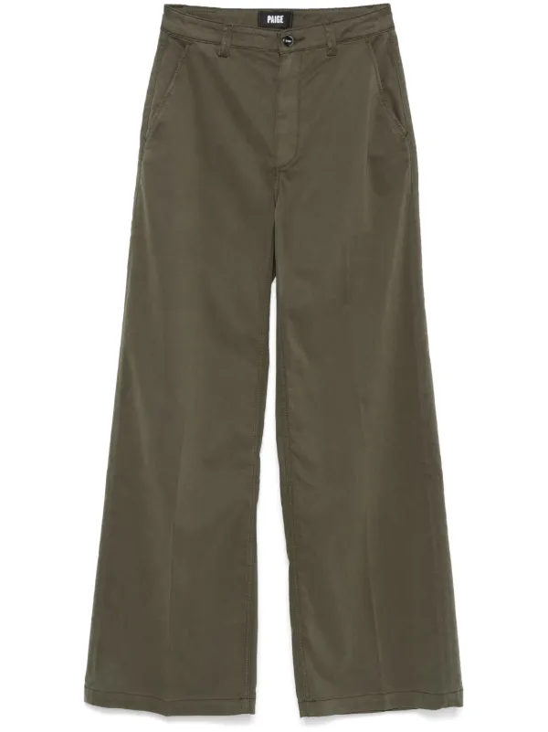 PAIGE Harper Trousers in Green