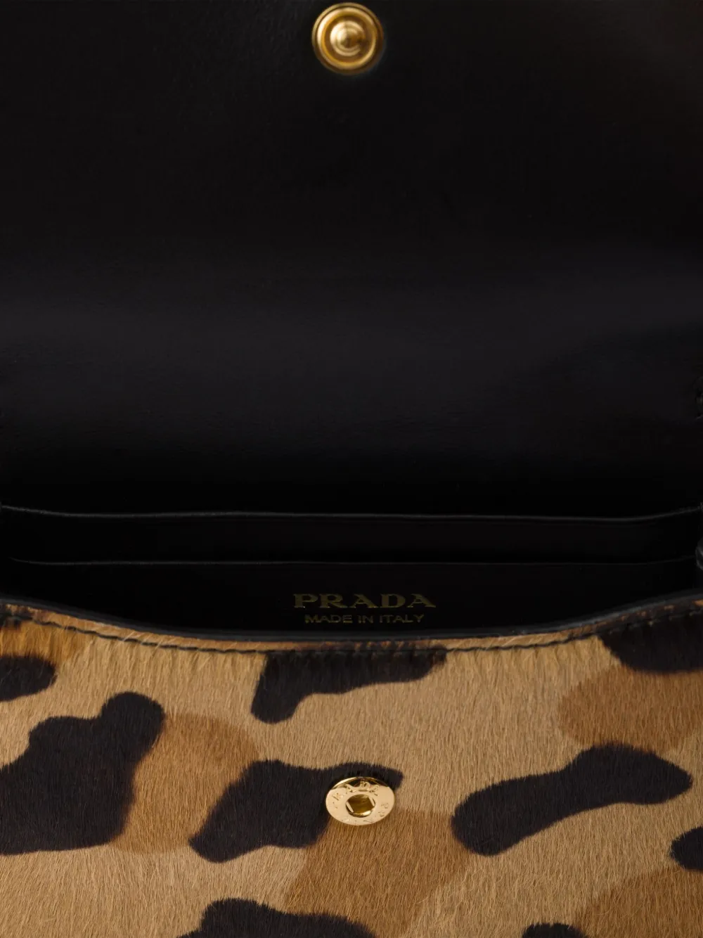 Prada Leren pasjeshouder Bruin