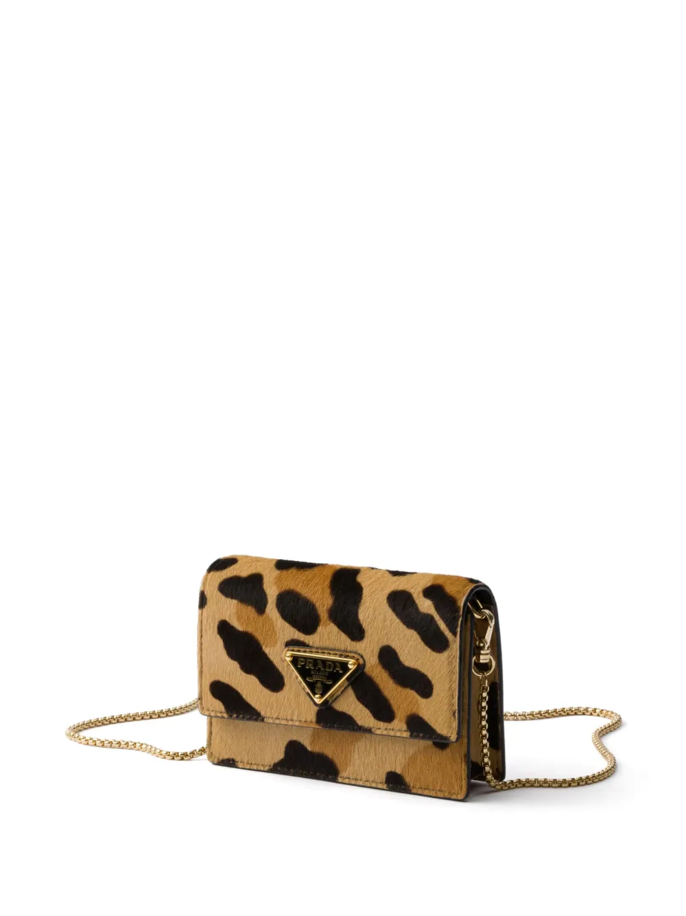Prada Leren pasjeshouder Bruin
