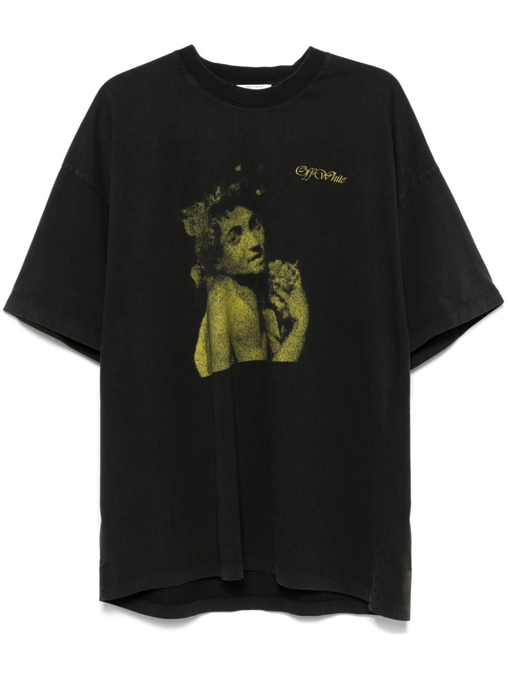 Shop Off-white Graphic-print T-shirt In Black