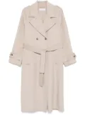 kaos felted trench coat - Neutrals