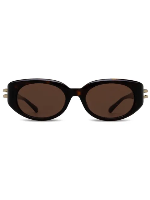 Lunettes de soleil à monture ronde - Alexander McQueen Eyewear - Modalova