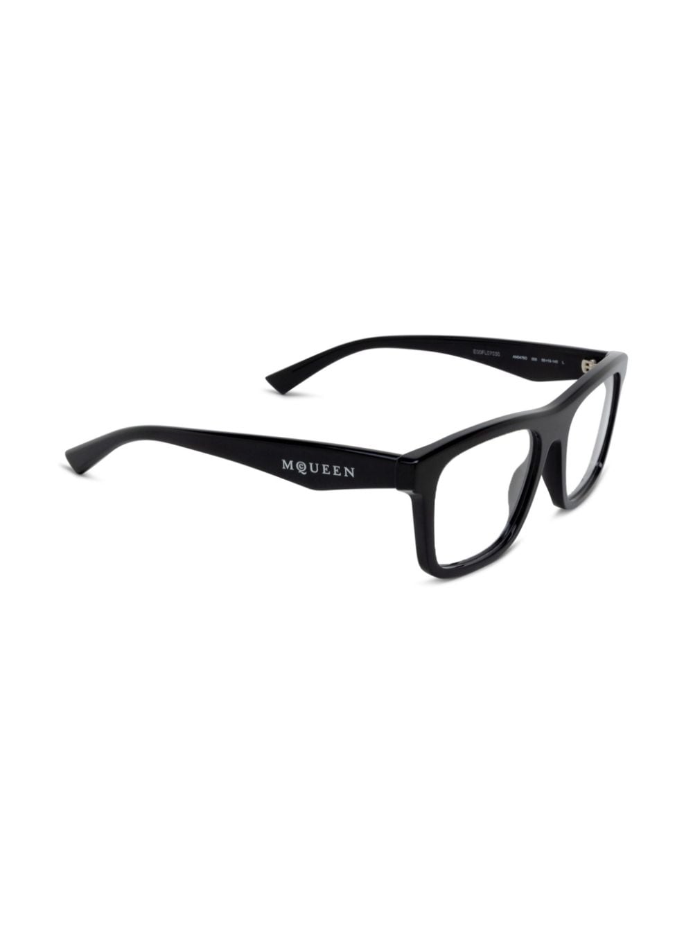 Shop Alexander Mcqueen Square-frame Glasses In Black