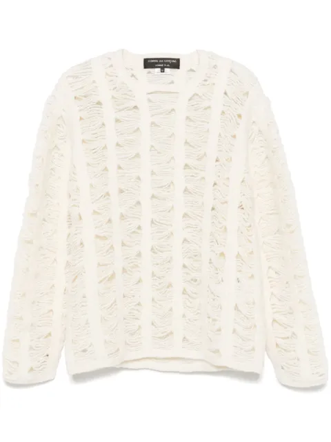 Comme des Garçons Homme Plus ripped-detail sweater