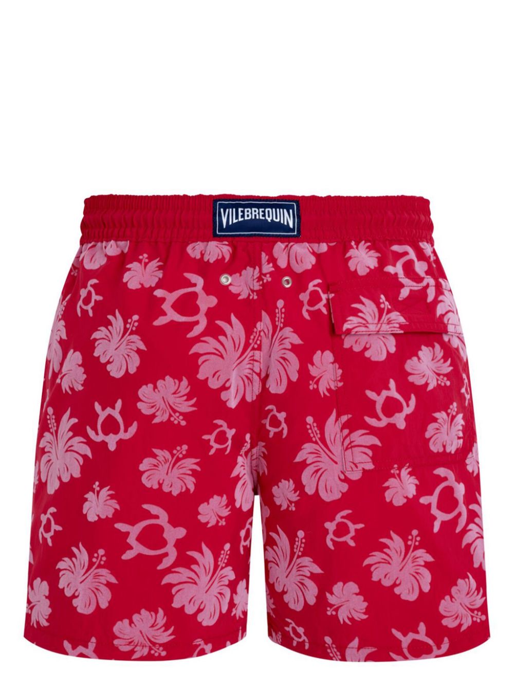 Image 2 of Vilebrequin Swim Shorts Flocked Turtle Heart Tahiti