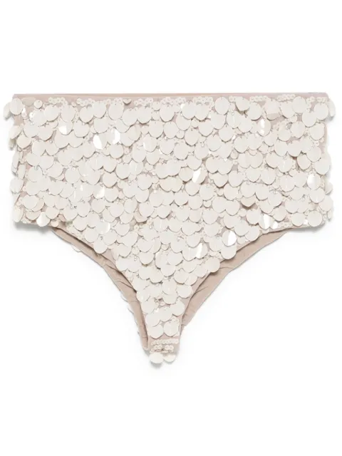 P.A.R.O.S.H. shorts bordados con lentejuelas