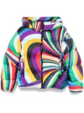 PUCCI Iride-print puffer jacket - Green