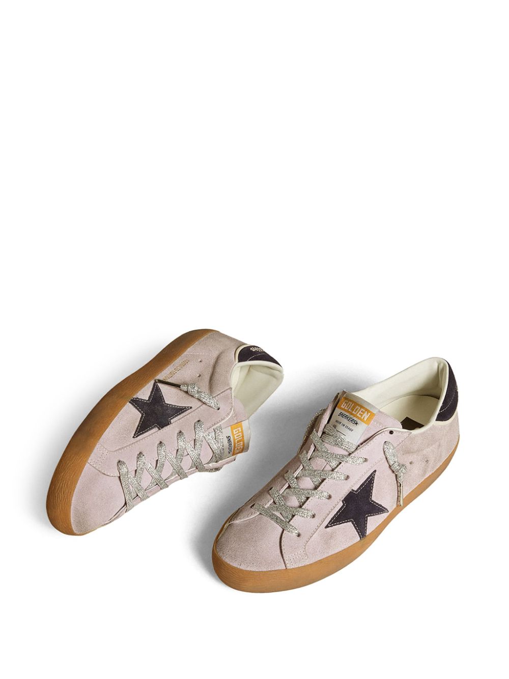 Golden Goose Super-Star leren sneakers Paars