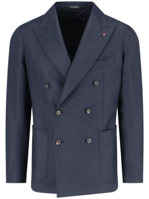 Tagliatore brooch-embellished blazer Men