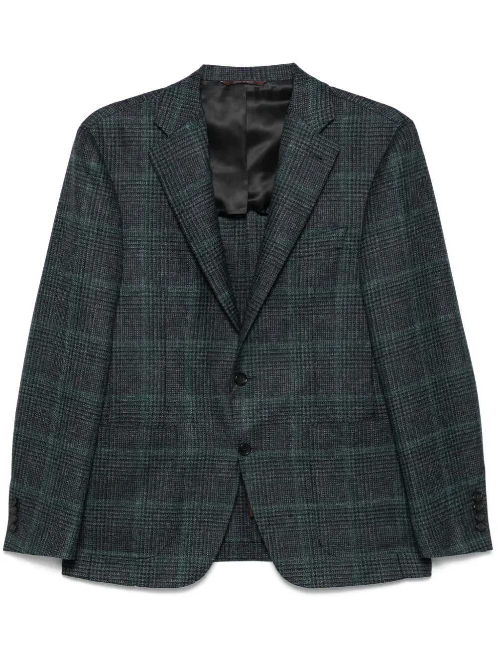 Canali Blazer met Prince of Wales-patroon Blauw