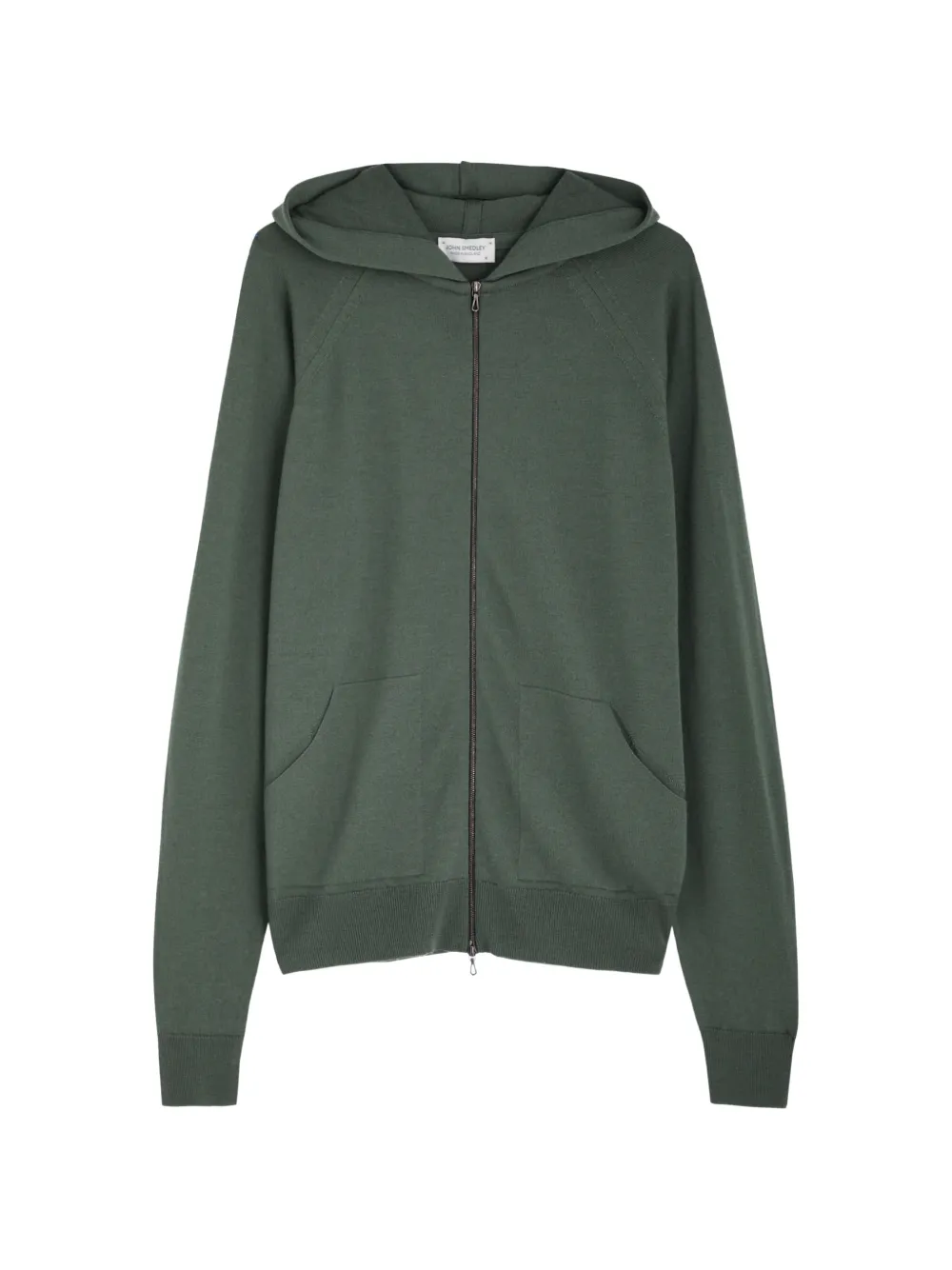 John Smedley Carty zip-up hoodie - Green