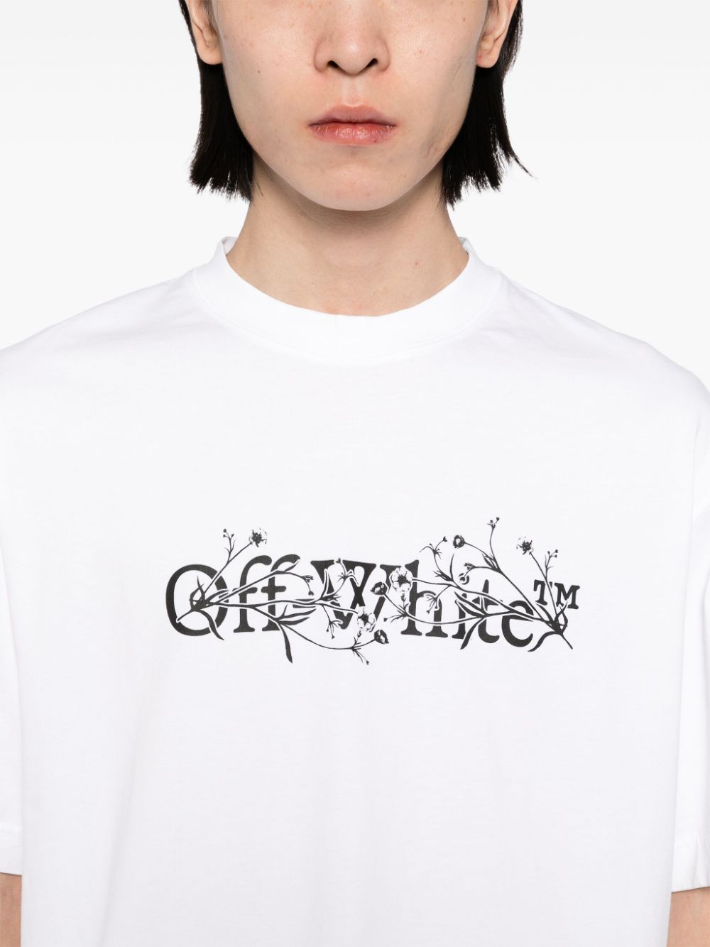 Off-White bookish flower skate T-shirt Men