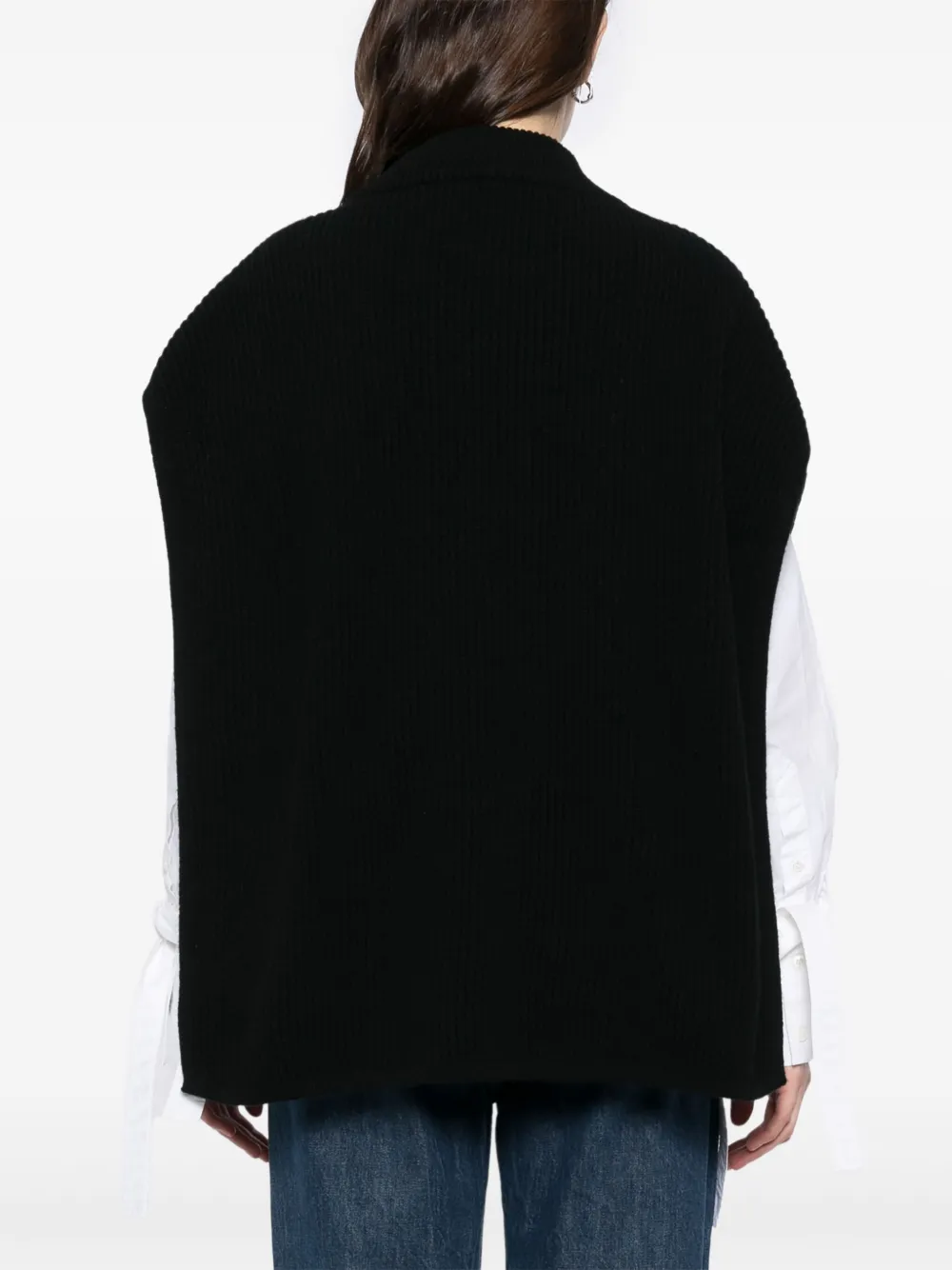 Inverni Hats Kasjmier poncho Zwart