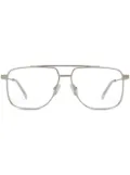 Alexander McQueen Eyewear oversize-frame glasses - Silver