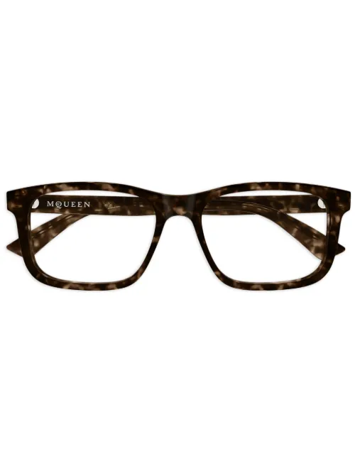Lunettes de vue rectangulaires - Alexander McQueen Eyewear - Modalova