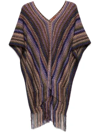 MISSONI ポンチョ MISSONI ケープコート ポンチョ ニット モヘヤ