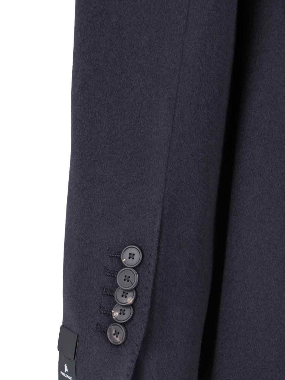 Shop Tagliatore Charm-embellished Coat In Blue