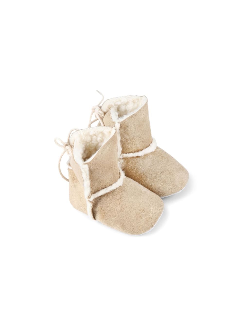 Tartine Et Chocolat faux-fur trim boots - Neutrals