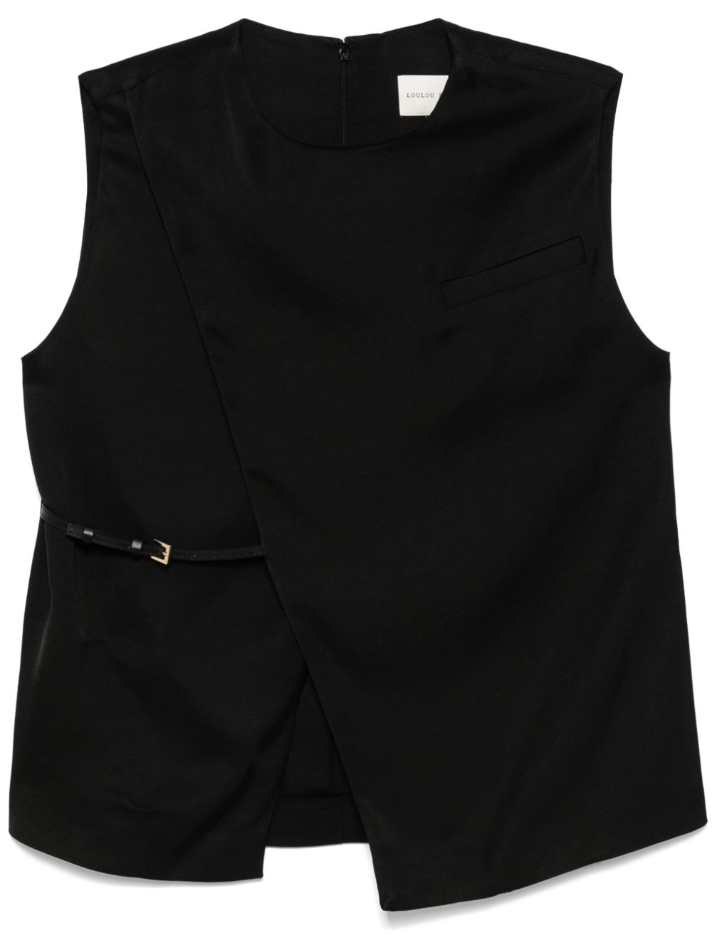 Loulou Studio Sambac vest - Black