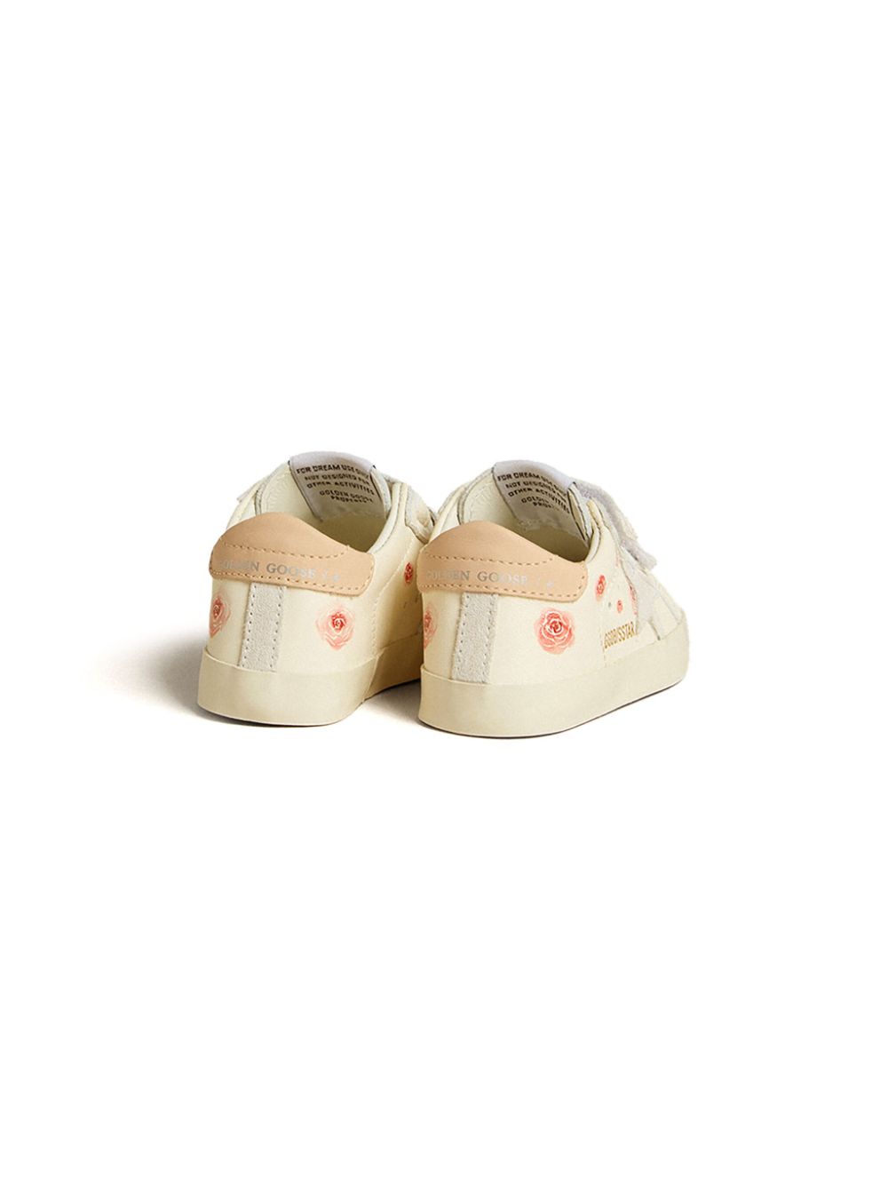 Golden Goose Kids Baby School leren sneakers Beige