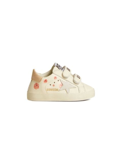 Golden Goose Kids Baby School leather sneakers