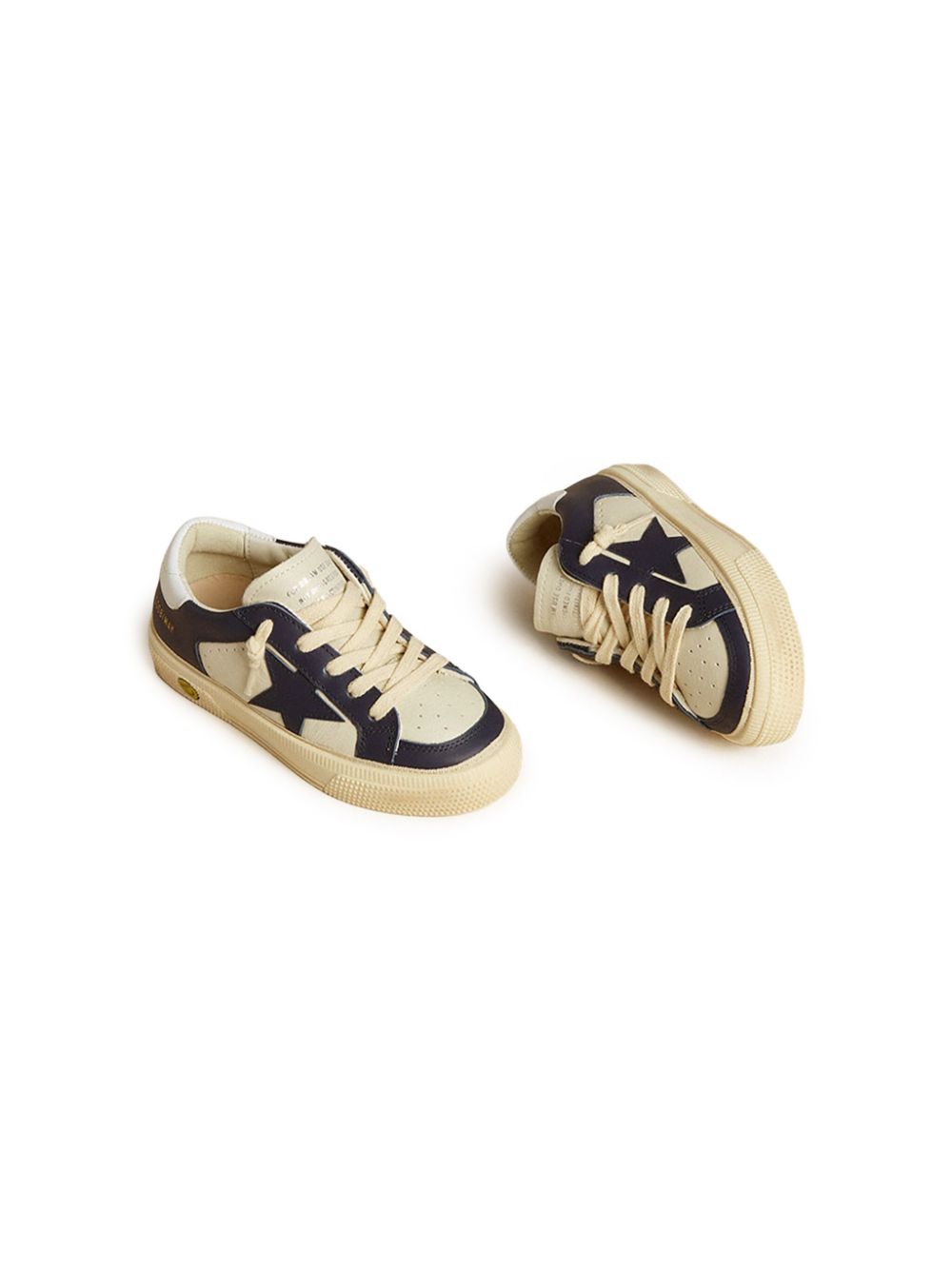 Golden Goose Kids May Star sneakers Wit